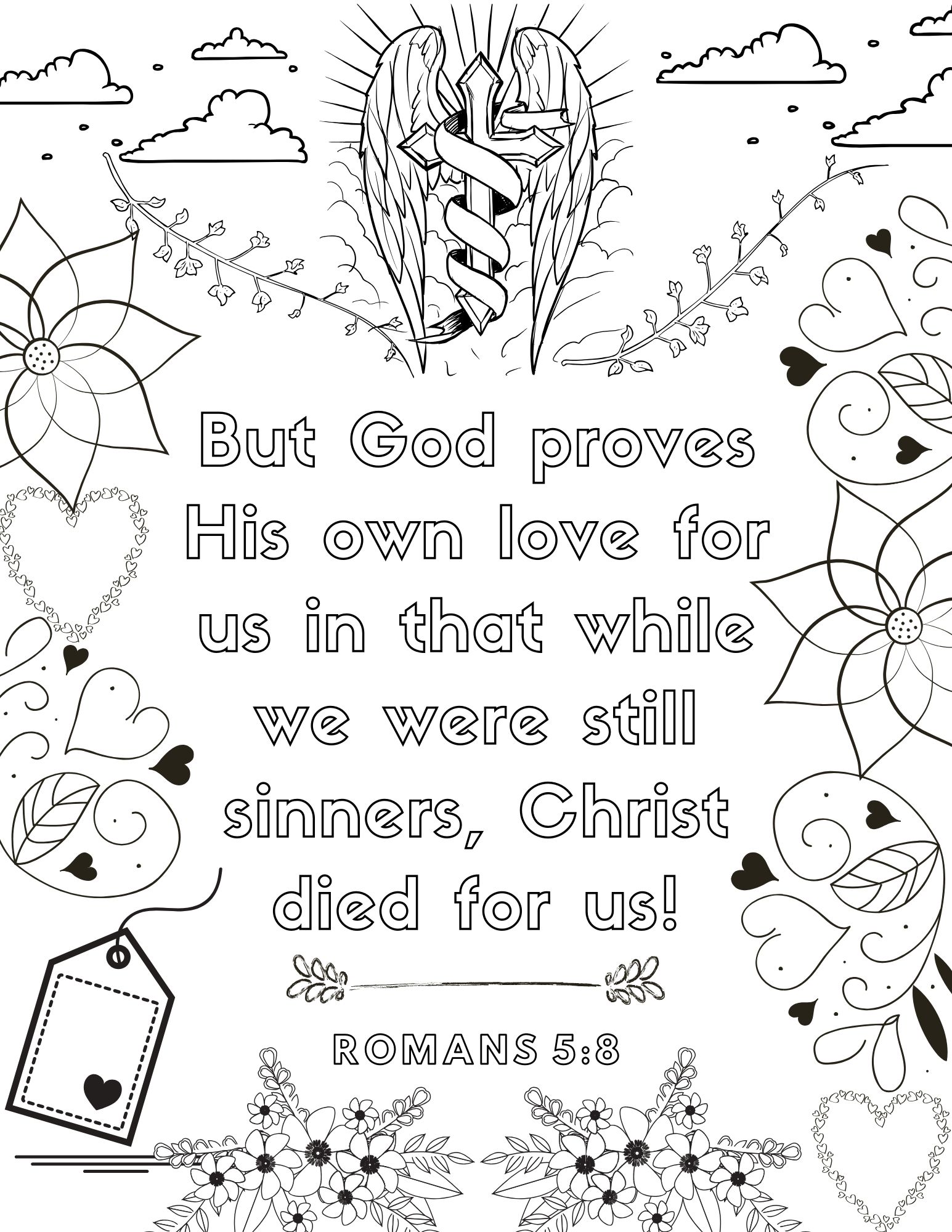 bible verse coloring pages for adults free printables
