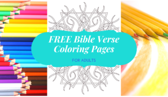 image of free bible verse coloring pages for adults and colored pencils