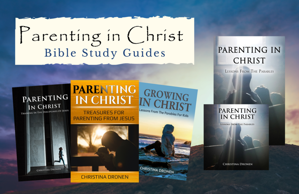 Parenting in Christ book series display of book covers
