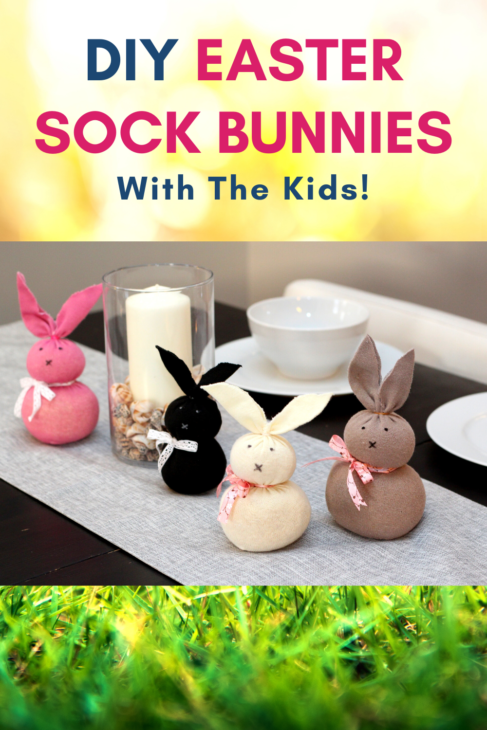 Easter Activity craft - sock bunnies