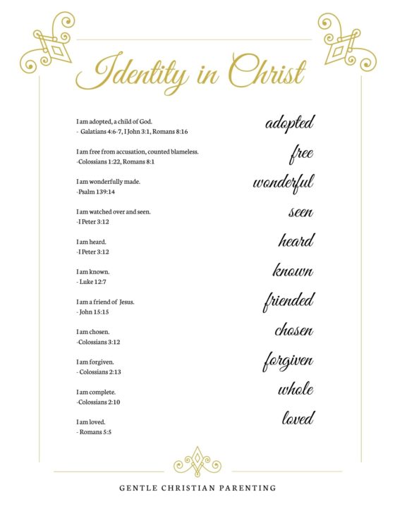 Bible Verses on Identity in Christ